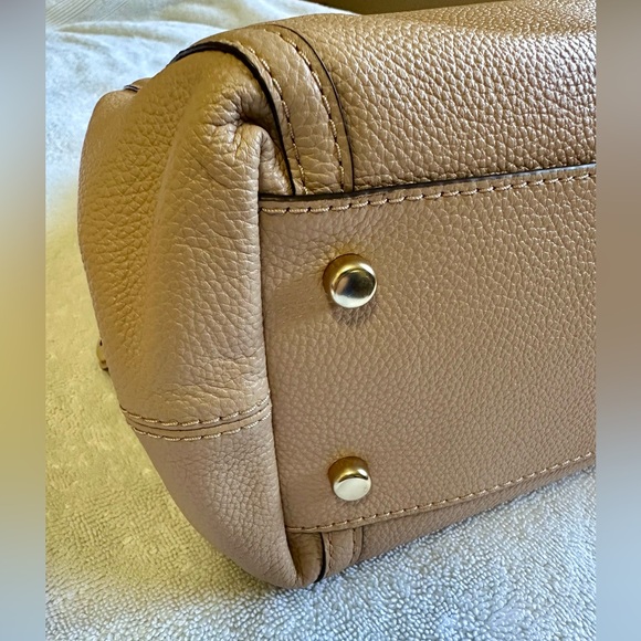 Coach Pebble Leather Eddie Shoulder Bag in Light Beechwood Color - Picture 11 of 14